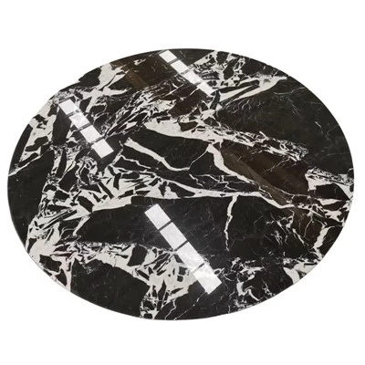 Grand Antique Marble Round Coffee Tables