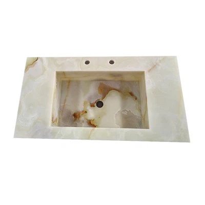Green Onyx Wall-Mounted Sinks