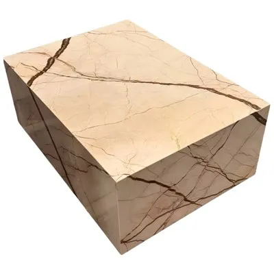 Sofitel Gold Marble Low Plinth Tables