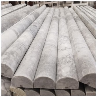 Super White Quartzite Fluted Tiles