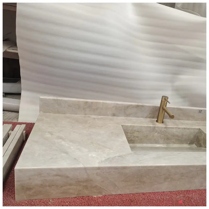 Taj Mahal Quartzite Integrated Sink