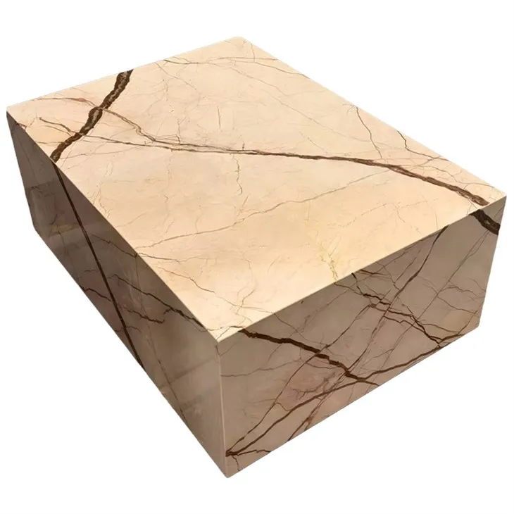 Sofitel Gold Marble Low Plinth Tables