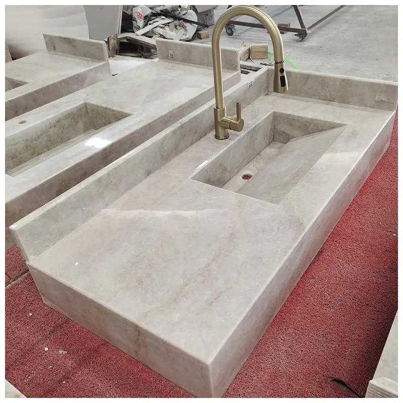Taj Mahal Quartzite Integrated Sink